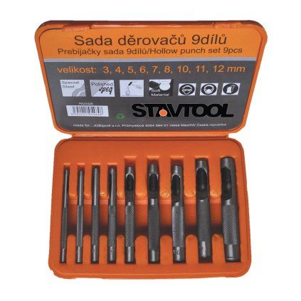 71579 xtline sada derovacu 9 dilu 3 12 mm plastovy obal