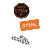 STIHL Sada opakovaně použitelných tkaných nálepek (Varianta Barva:STIHL)