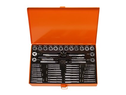 RICHMANN Sada závitníků a závitových oček 60 dílů | M3-M12, kovový box