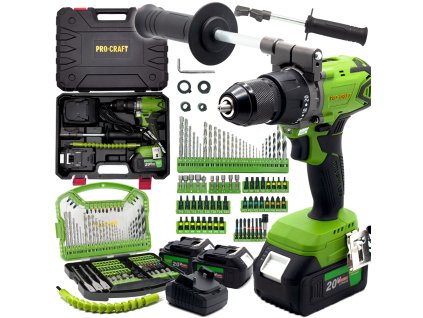 6199 aku vrtaci sroubovak procraft spa18bl brushless se sadou bitu dbs 101 spa18bldbs101