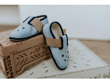 Pegres BF03  barefoot přezůvky modré