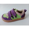 Bebare 4017-26 ZELENO-FIALOVÁ CELOROČNÍ BAREFOOT OBUV