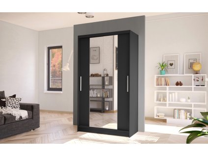 satni skrin posuvnymi dvermi zrcadlem silverio cerny p 253122 img 253122 fd 99