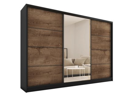 satni skrin harazia zrcadlem cerny matdub lefkas p 252342 img bro loft250 cm dl z 252343 fd 99