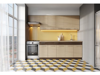 Kuchyňa RUTHIN 200/260 cm, rijeka svetlá