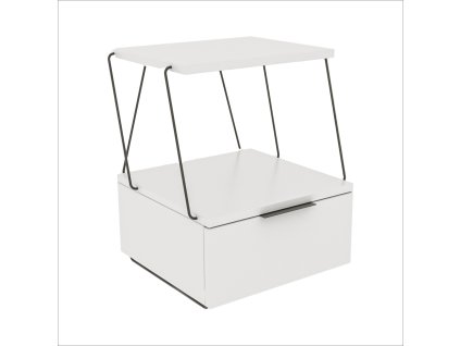 Nočný stolík DANA, biela