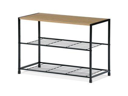 botnik 2 police mdf dekor dub sonoma cerny kov gd 413 oak img AUT GD 413@OAK fd 99