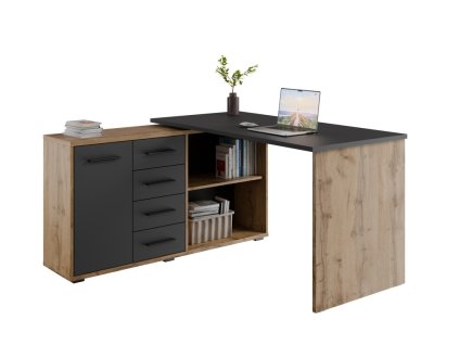 rohovy psaci stul nejby gianni levy dub wotan antracit img la nejby stul roh 234 dw a 1 fd 99