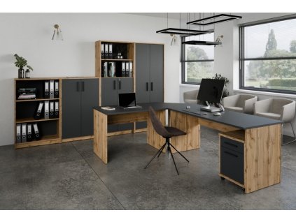 kancelarska sestava nejby gianni 11 dub wotan antracit 1 img la nejby jh s11 dw a k 1 fd 99
