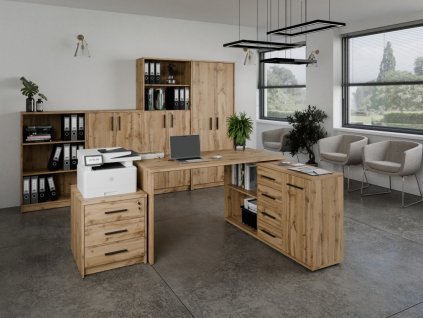 kancelarska sestava nejby gianni 3 dub wotan img la nejby jh s3 dw k 1 fd 99