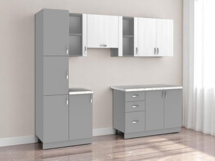 kuchyne valson 200 260 cm strukturni bila lavove seda img kst grace 260 sb ls 1 fd 99