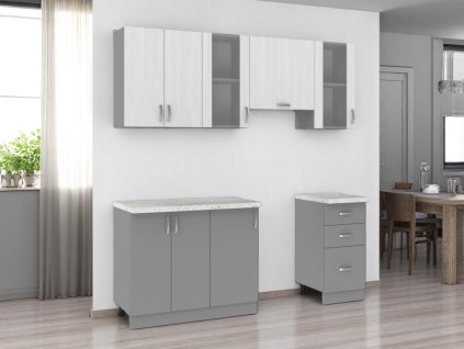 kuchyne valson 140 200 cm strukturni bila lavove seda img kst grace 200 sb ls 1 fd 99