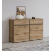 komoda chest cross 2 doors 2 drawers wotan oak wotan oak black img he 24n6my45 2 fd 11