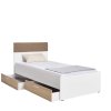 postel kry 822 mb 3 100x200 cm se zasuvkama italsky dub bila img ar kry 822 mb 3 4 fd 11