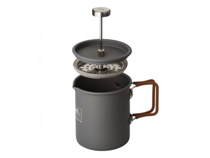 Konvice CAMP se sítkem FRENCH PRESS 600 ml ŠEDÁ  Konvice CAMP se sítkem FRENCH PRESS 600 ml ŠEDÁ