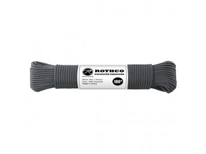 Šňůra PARACORD polyester 550LB 30m 4mm ŠEDÁ