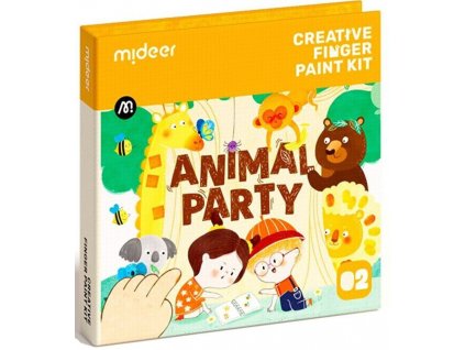 mideer kreativni sada prstoveho malovan party zviratek