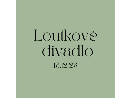 Loutkové divadlo 13.12.23 v 17:00