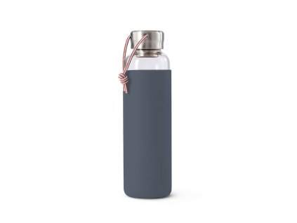 Skleněná láhev na vodu - 600 ml -Slate barva