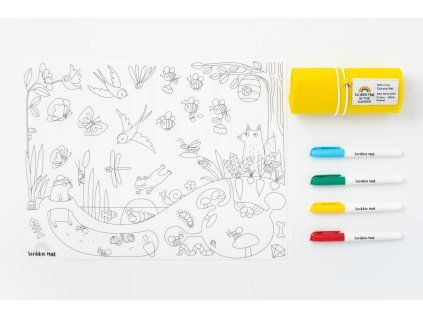 scribble mat omalovánky na zahradě2