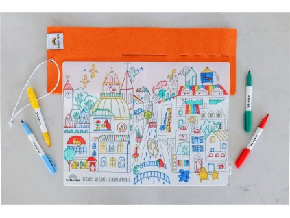 Silikonové omalovánky - Ve městě