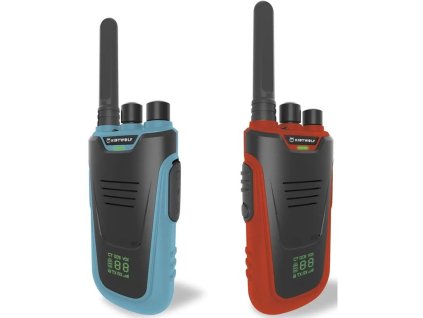 Sada dětských vysílaček Kidywolf Kidytalk - modrá/červená