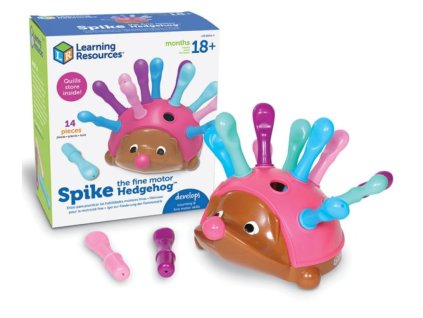 Kdo nasadí ježkovi Spikeovi všechny barevné ostny? - Hra pro jemnou motoriku | Learning Resources