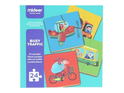 dopravní prostředky puzzle 24 dílků Mideer1
