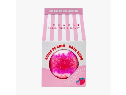 Inuwet Bath Bomb Icecream Strawberry1