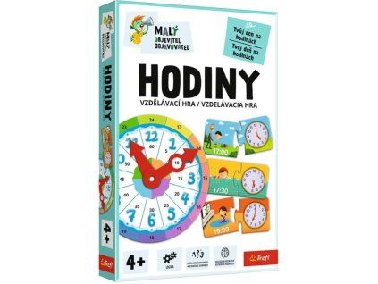 Trefl Malý objevitel Hodiny vzdělávací společenská hra1