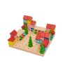 Dřevěná stavebnice městečko - 45 dílů