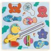 DJECO Vkládací puzzle Rybolov s kočičkou