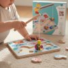 DJECO Vkládací puzzle Rybolov s kočičkou