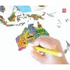 Plakát – tvořivá mapa světa s fixy