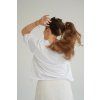 Damske tricko bile Oversize Basic Tricka