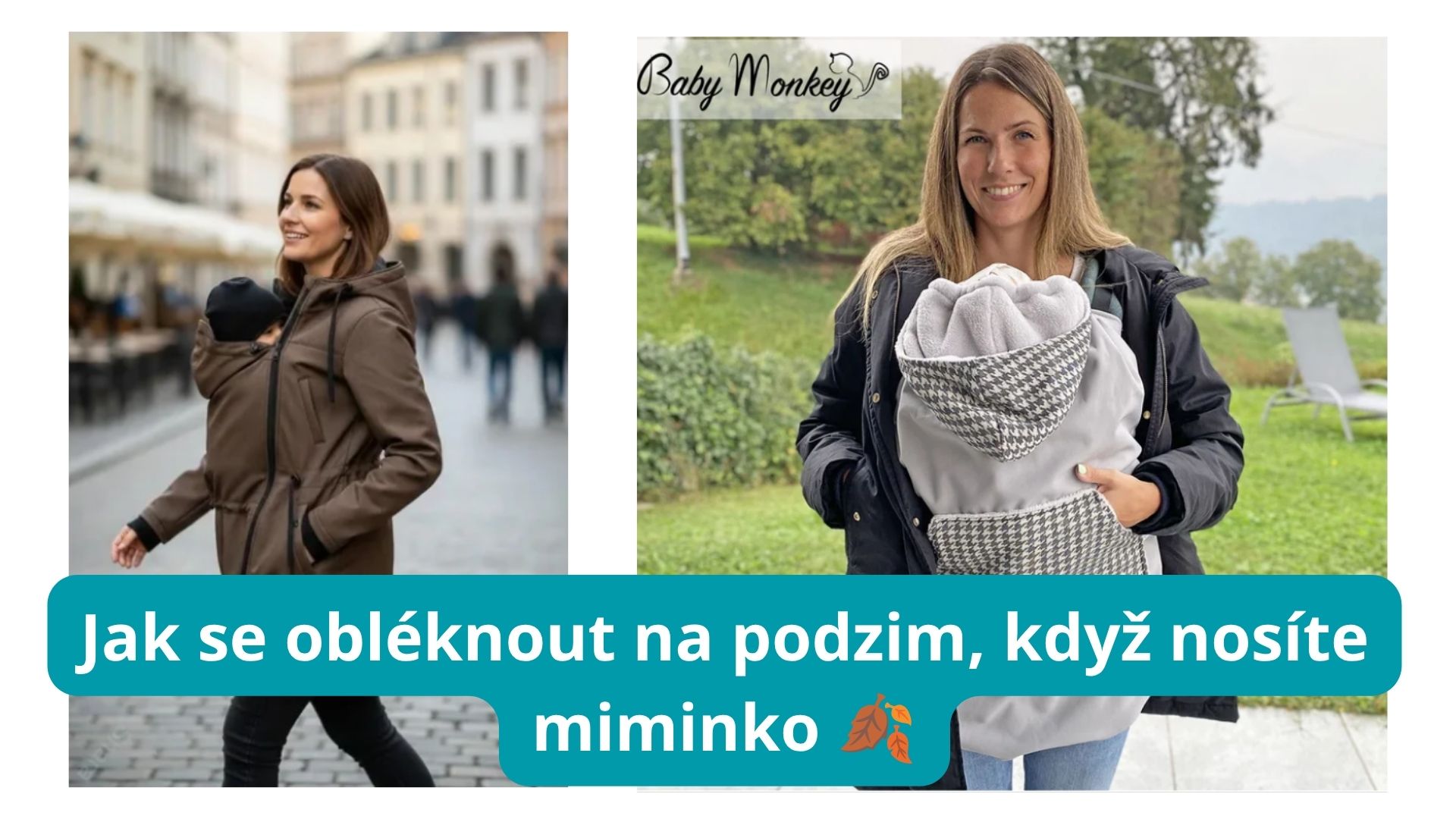 Jak se obléknout na podzim, když nosíte miminko 🍂