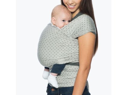 Ergobaby ŠÁTEK/Aura Wrap - Pearl Grey Dots