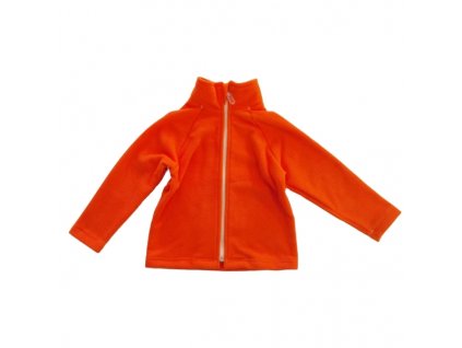 Dětská mikina na zip fleece ORANGE