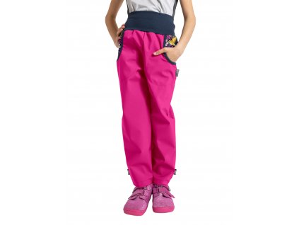 Unuo, Dětské softshellové kalhoty s fleecem Basic - více vzorů