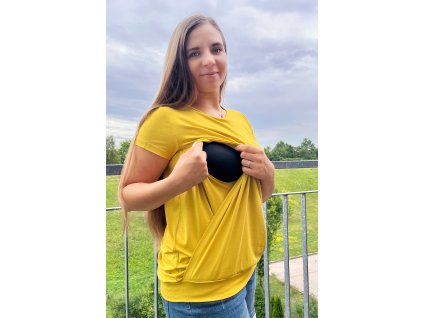 Kojicí halenka GOLD (Velikost XL)