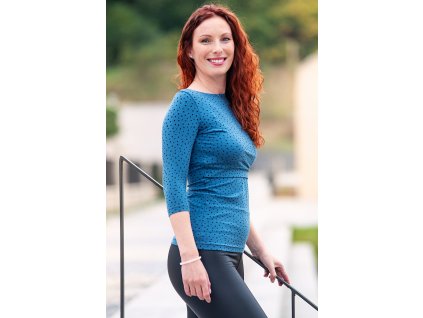 Adaptivní tričko RAINDROPS BLUE 3/4 (Velikost L)