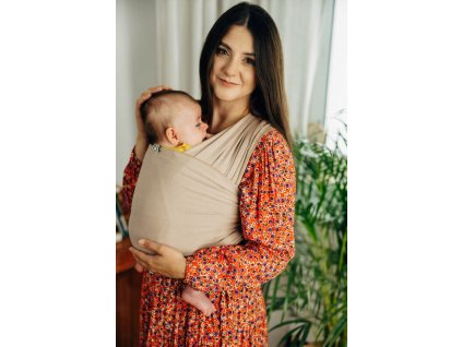Stretchy/Elastic Baby Sling - Nude Beige - standard (Velikost stretchy_wraps_size_l)