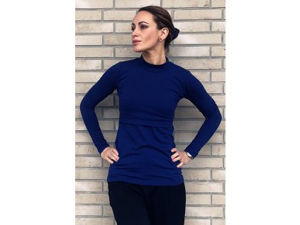 Kojicí tričko Victoria MODAL deep blue (Velikost L)