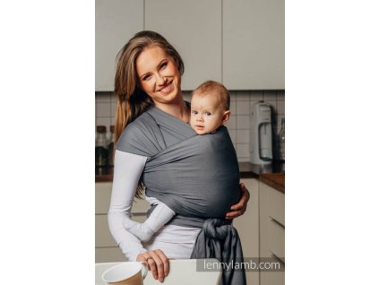 Stretchy/Elastic Baby Sling - Anthracite (Velikost stretchy_wraps_size_l)
