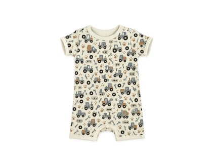 Dětský letní overal BAMBUS, malý stavitel (Velikost 92)