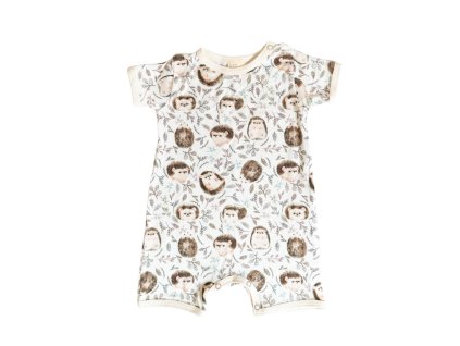 Dětský letní overal BAMBUS, ježečci (Velikost 92)