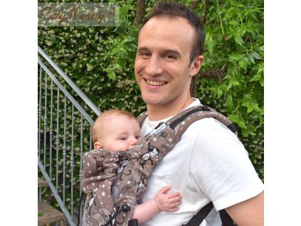 marsupio porta bebe regolo littlemonkey marrone