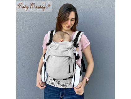 marsupio ergonomico regolo essential grigio portabebè