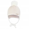 Čepice pletená zavazovací kostička s bambulí Outlast ® - barevné varianty