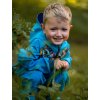 Unuo, Dětské softshellové kalhoty bez zateplení Basic, různé barvy (Velikost 98/104, Barva Ostružinová, Jednorožci)